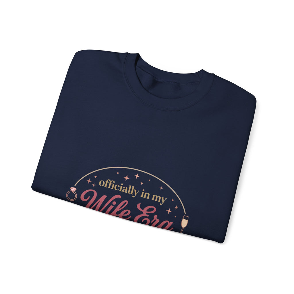 Wife Era Sweatshirt | Engaged Bride Era Script, Bridal Party Sweatshirt