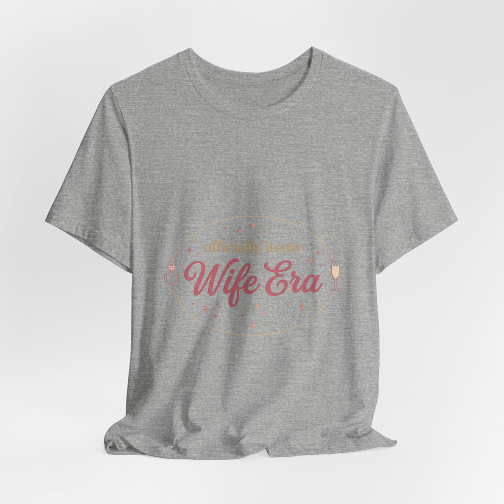Wife Era Tee | Engaged Bride Era Script, Bridal Party Bachelorette Top
