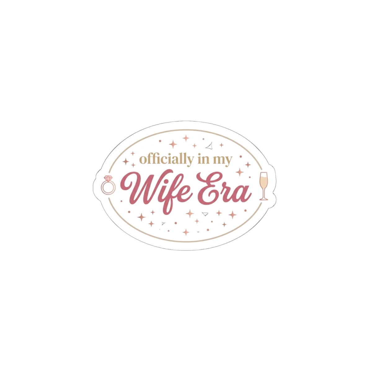 Wife Era Kiss-Cut Stickers | engaged bride era, wifey decal