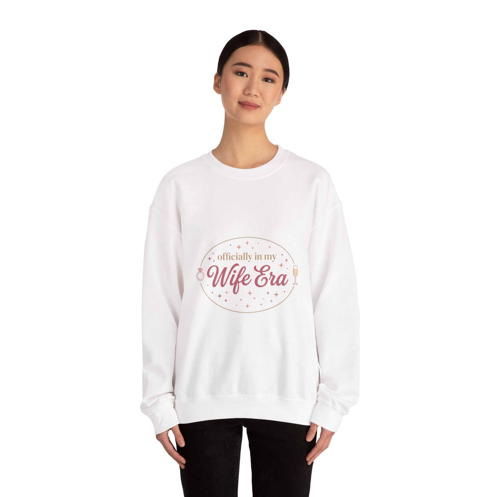 Wife Era Sweatshirt | Engaged Bride Era Script, Bridal Party Sweatshirt
