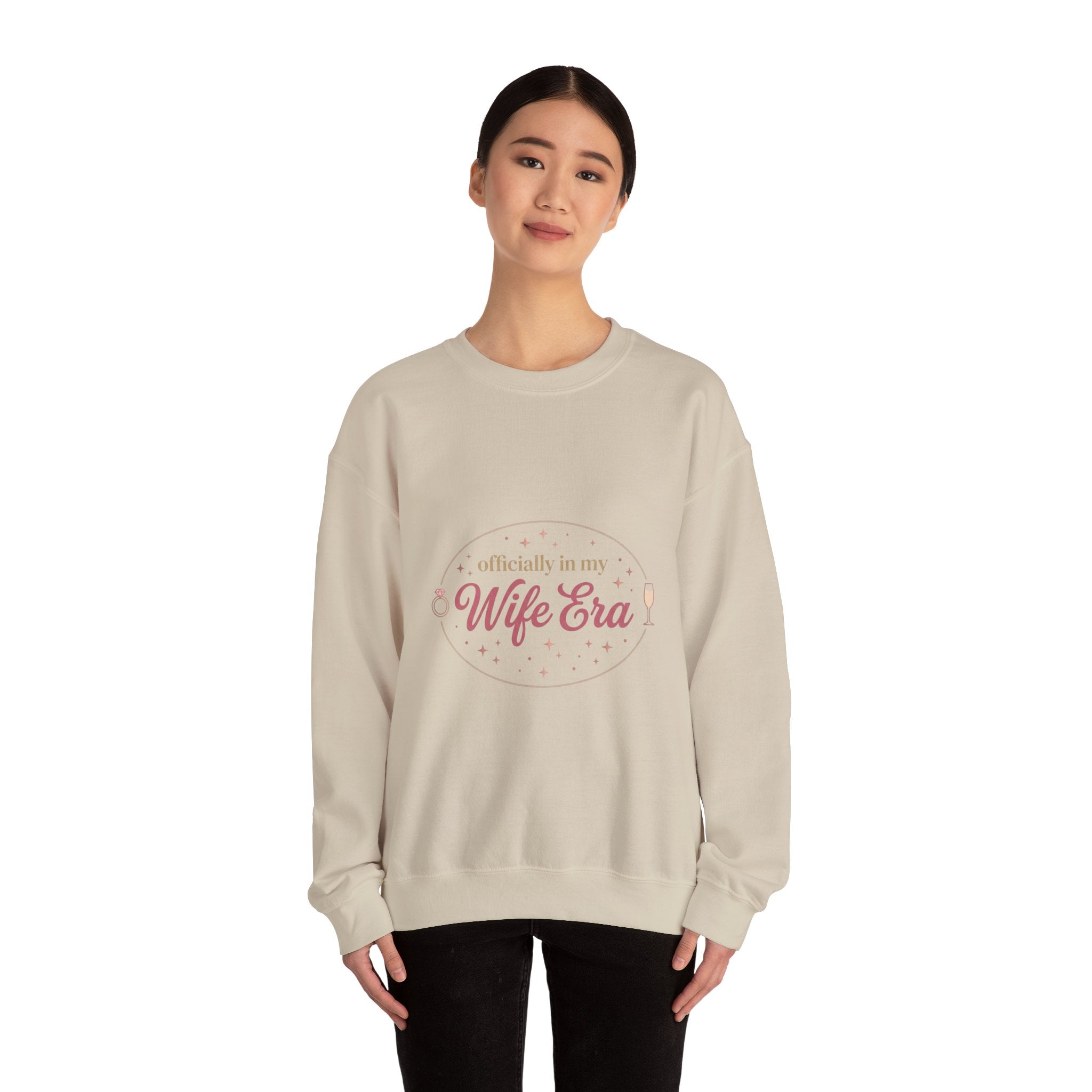 Wife Era Sweatshirt | Engaged Bride Era Script, Bridal Party Sweatshirt