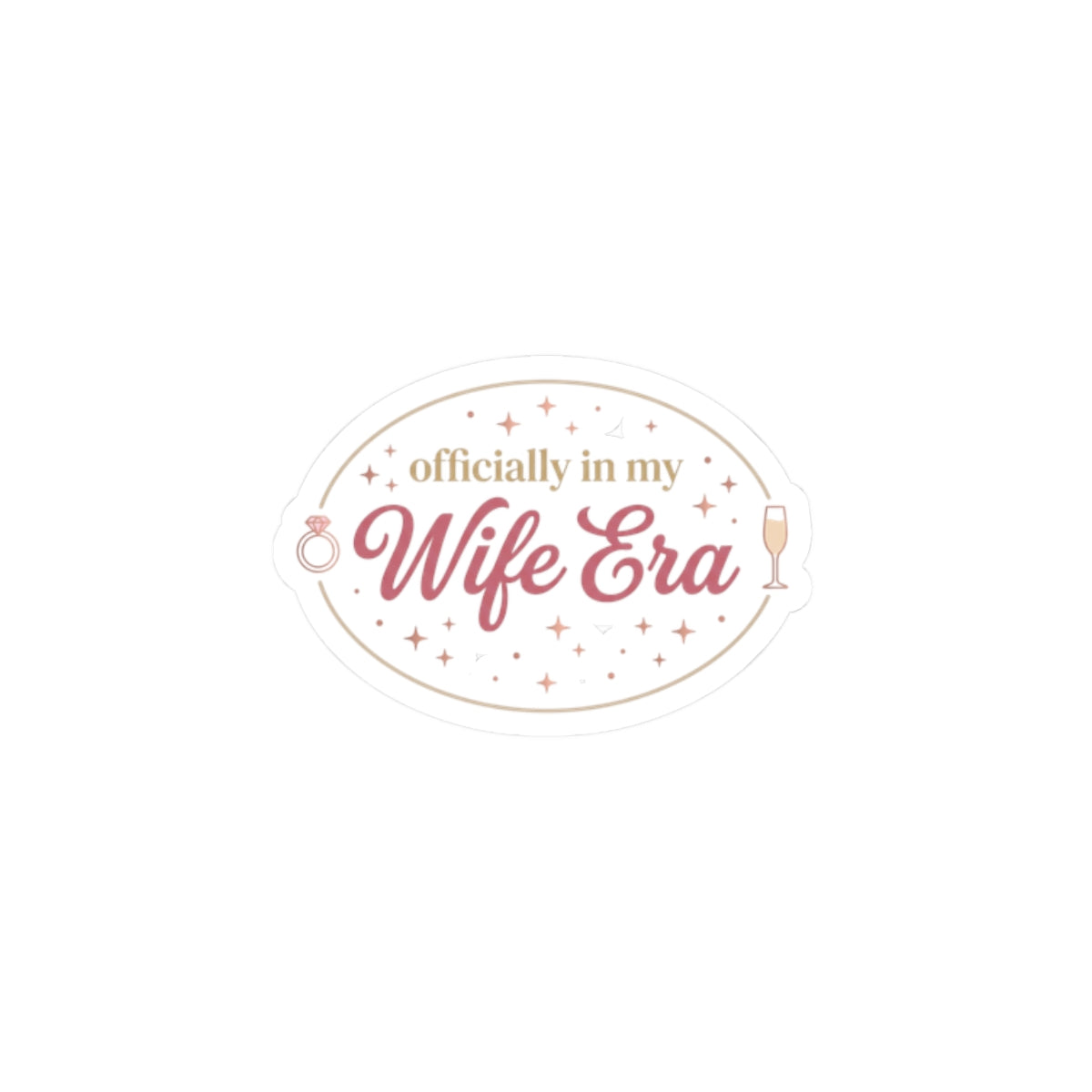 Wife Era Kiss-Cut Stickers | engaged bride era, wifey decal