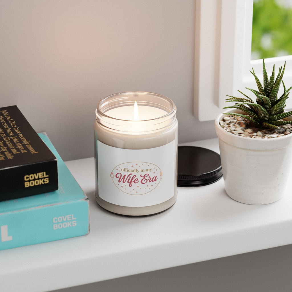 Wife Era Candle, Scented Soy Jar | engaged bride era, bridal party keepsake