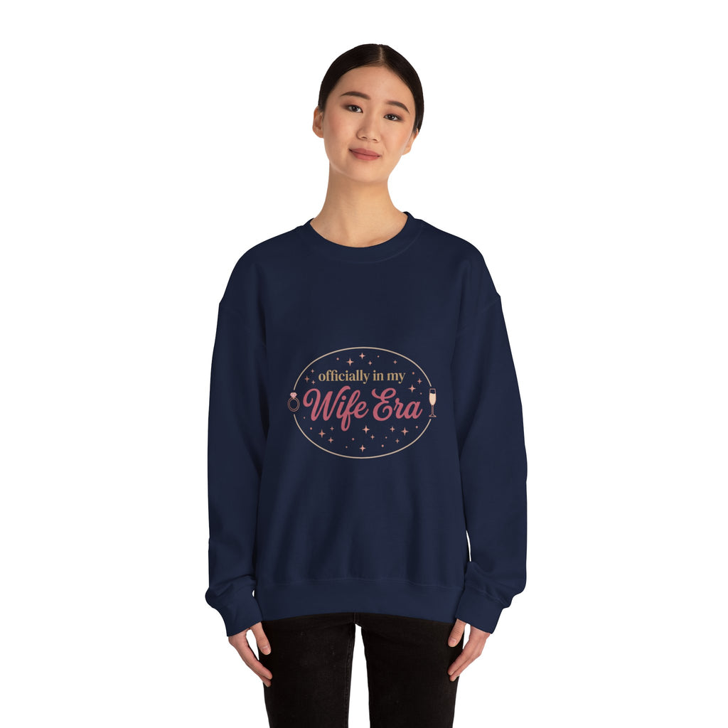 Wife Era Sweatshirt | Engaged Bride Era Script, Bridal Party Sweatshirt