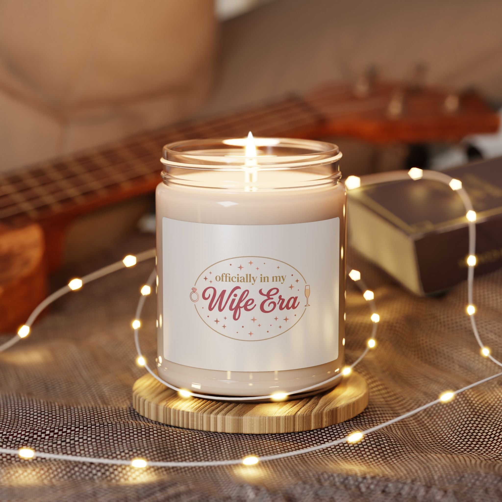 Wife Era Candle, Scented Soy Jar | engaged bride era, bridal party keepsake